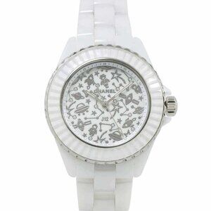 CHANEL J12 Cosmic H7990 Ceramic Diamond Quartz White Dial Ladies 90277891
